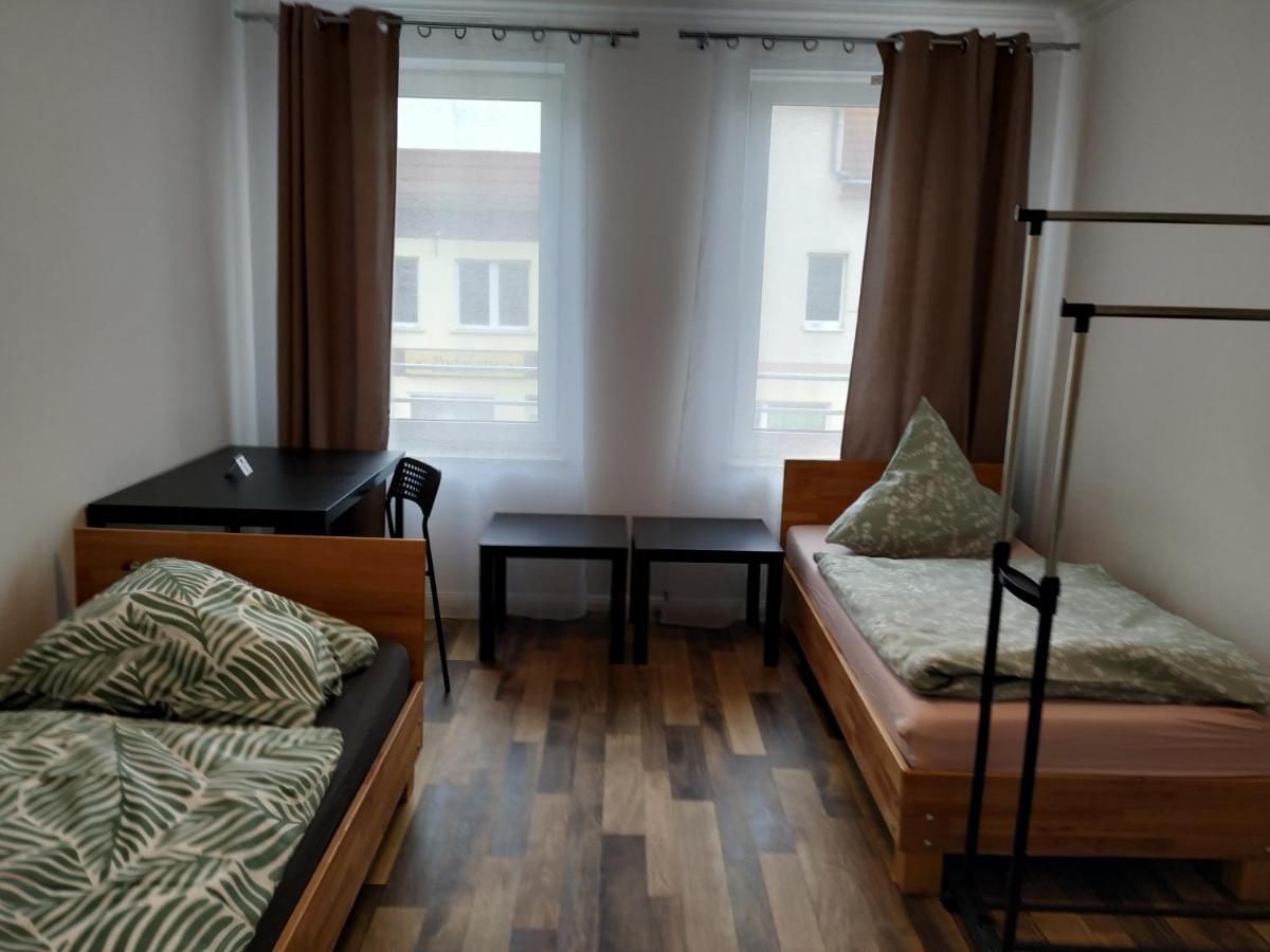 Ferienwohnung Mehrfamilien Haus Schkeuditz Exterior foto